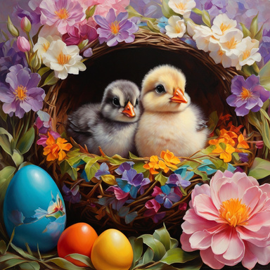 Cute faces of Easter