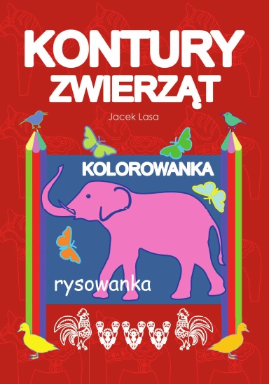 Kontury zwierząt kolorowanka, rysowanka