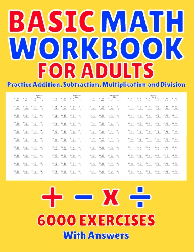 Basic Math Workbook for Adults