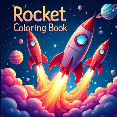 Rocket Coloring Book