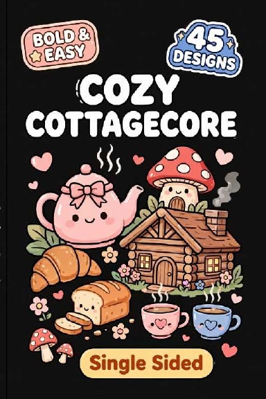 Bold and Easy Cottagecore Coloring Book