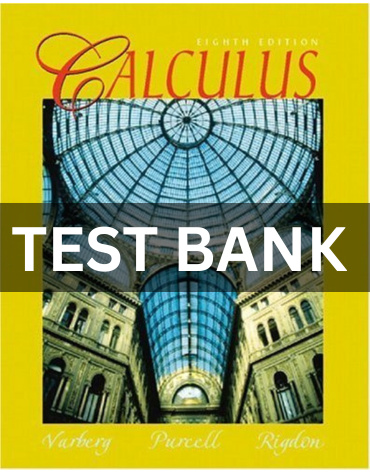 Test Bank Calculus, 8th Edition