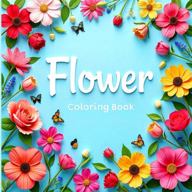 Flower Coloring Book