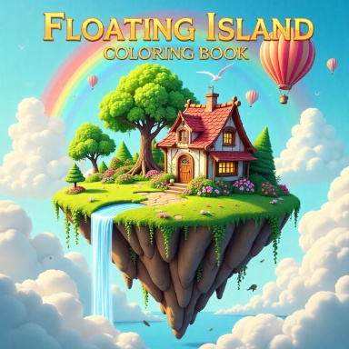 Floating Island Coloring Book