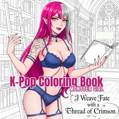 K-Pop Anime Coloring Book