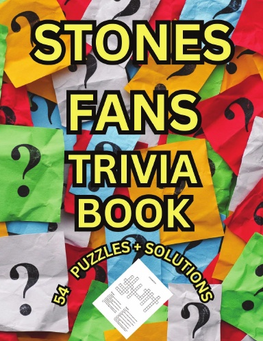 STONES FANS TRIVIA PUZZLE BOOK