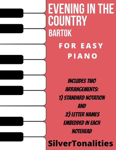 Evening the Country Easy Piano Sheet Music Combo