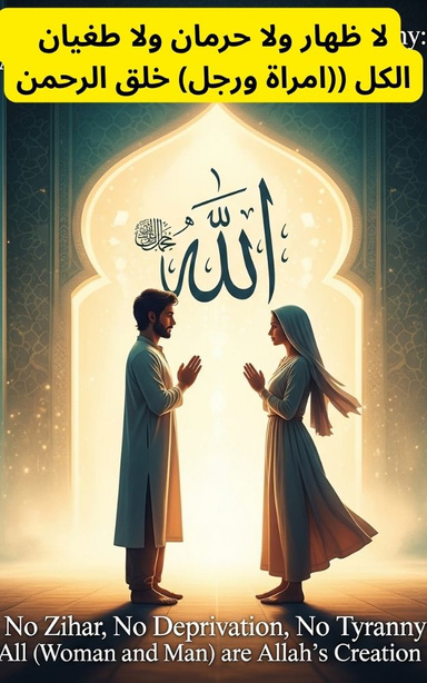 لا ظهار ولا حرمان ولا طغيان    الكل ((امراة ورجل) خلق الرحمن