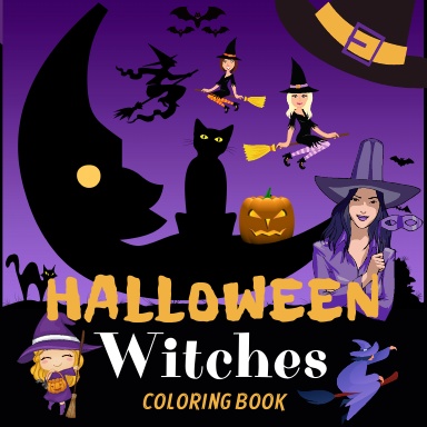 Halloween Witches Coloring Book