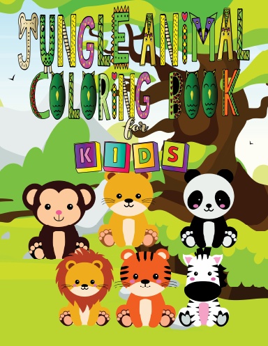 Cute Jungle Animal Coloring Book for Kids 8.5x11 vol.2:over 30 pages ...