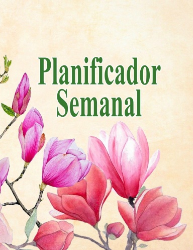 Planificador Semanal Atemporal en español con bloc de notas incluido – 125 páginas