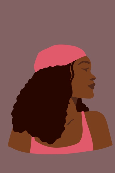 Black Woman's Self-Care-Hat (Notebook)