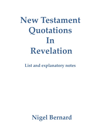 New Testament Quotations in Revelation