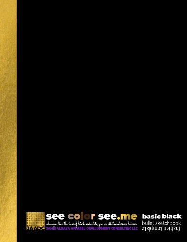 See Color See.Me Bullet Sketchbook for Fashion Designers | End Racism in the Fashion Industry | Basic Black