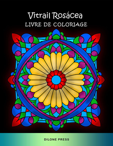 Vitrail Rosácea Livre de Coloriage