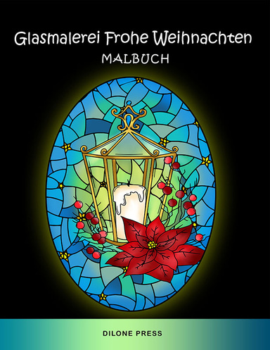 Glasmalerei Frohe Weihnachten Malbuch