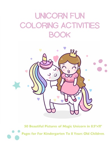 Unicorn Fun Coloring Activities Book