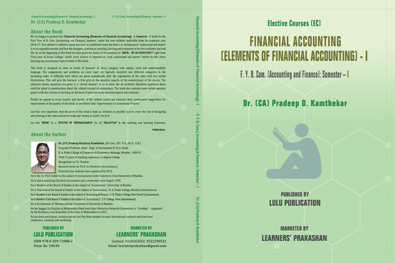 Financial Accounting (Elements of Financial Accounting) - I