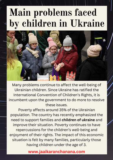 Main problems faced by children in Ukraine
