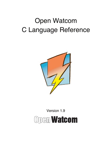 Open Watcom C Language Reference