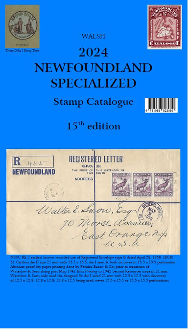 Walsh 2024 Newfoundland Specialized Stamp Catalogue