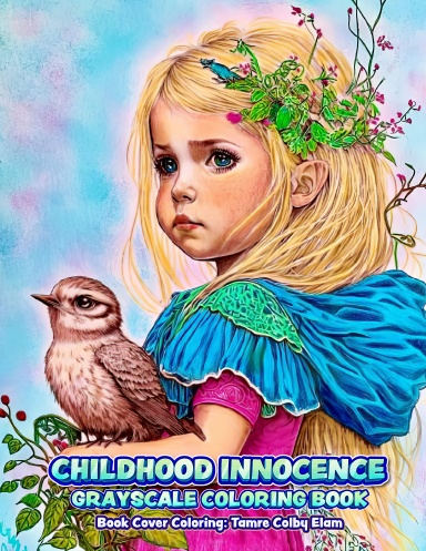 Childhood Innocence Grayscale Coloring Book (Perforated Binding)