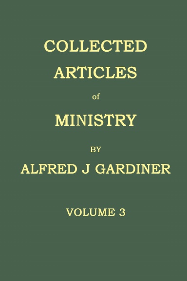 COLLECTED ARTICLES OF MINISTRY VOLUME 3
