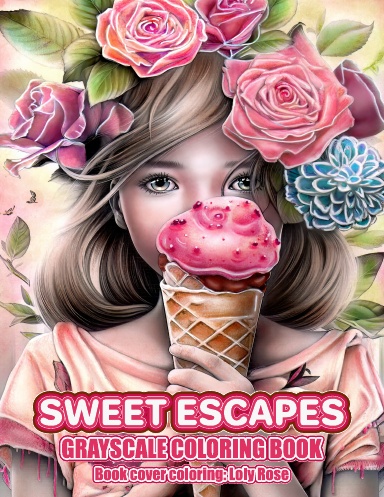 Sweet Escapes Grayscale Coloring Book (Paperback)