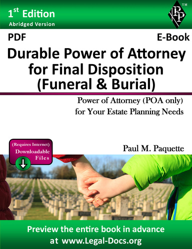 PDF - Durable Power of Attorney for Final Disposition - Abridged Version
