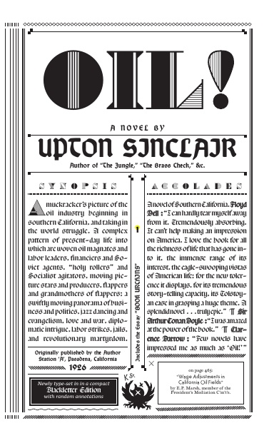Oil! A novel by Upton Sinclair