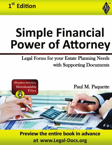 Simple Financial Power of Attorney - Coil Bound - Full Version