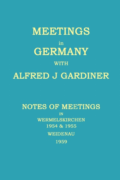MEETINGS IN GERMANY