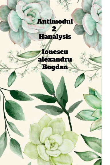 Antimodul 2 Hanalysis