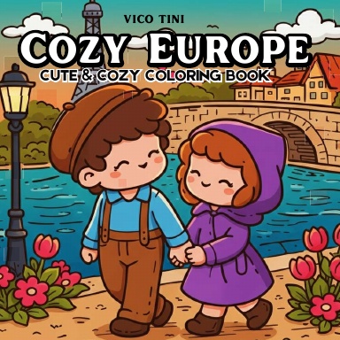 Cozy Europe Coloring Book