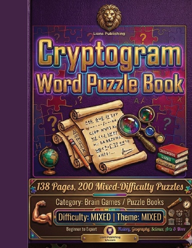 200 Cryptogram Word Puzzle Book