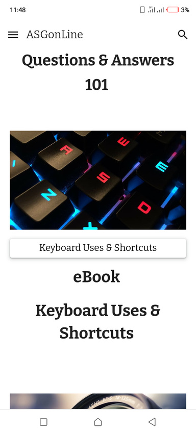 Keyboard Uses and Shortcuts