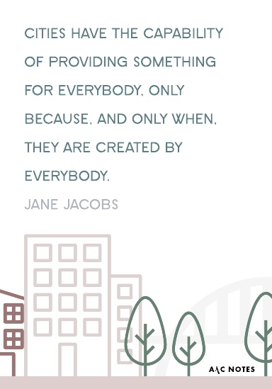 Inclusive Cities notebook: Inspired by Jane Jacobs