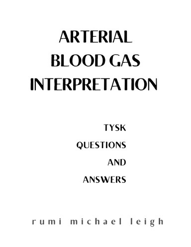 Arterial Blood Gas Interpretation