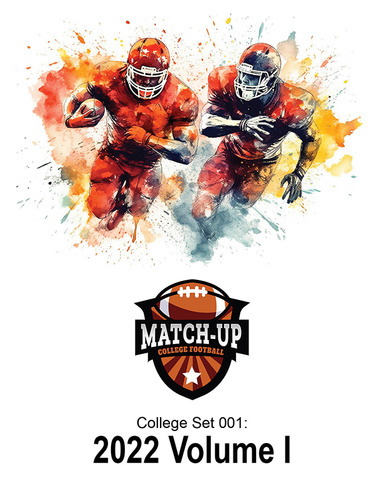 Match-Up College Football Set 001 - 2022, Volume 1