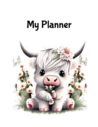 Month (cow theme) Planner