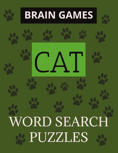 Cat Word Search Puzzle Book