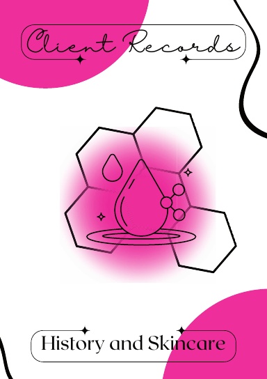 Pink and Black Client Records Book