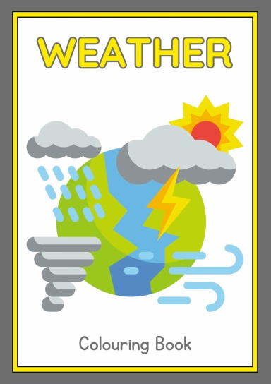 Kids Colouring Book On Weather