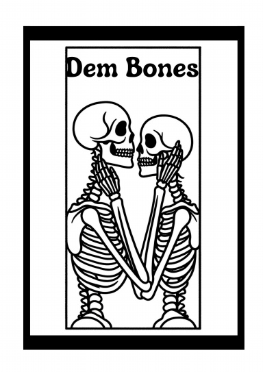 Dem Bones Colouring Book