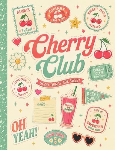 Cherry Club Composition Notebook