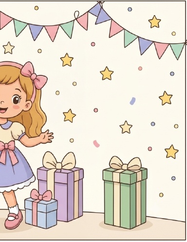 Girl colouring book