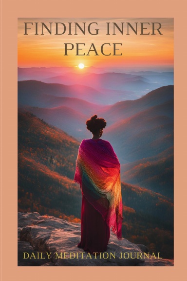 Finding Inner Peace - Daily Meditation Journal for Black Women - Spiral Self Help Notebook