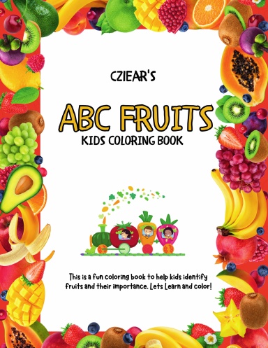 ABC Fruits Kids Coloring Book