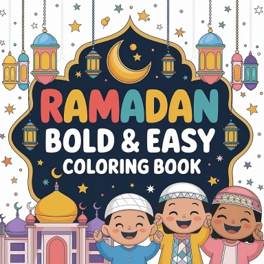 Bold and Easy Ramadan Coloring Book