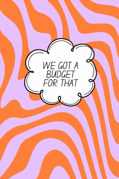2026 Budget Planner- Psychedelic Orange/Purple